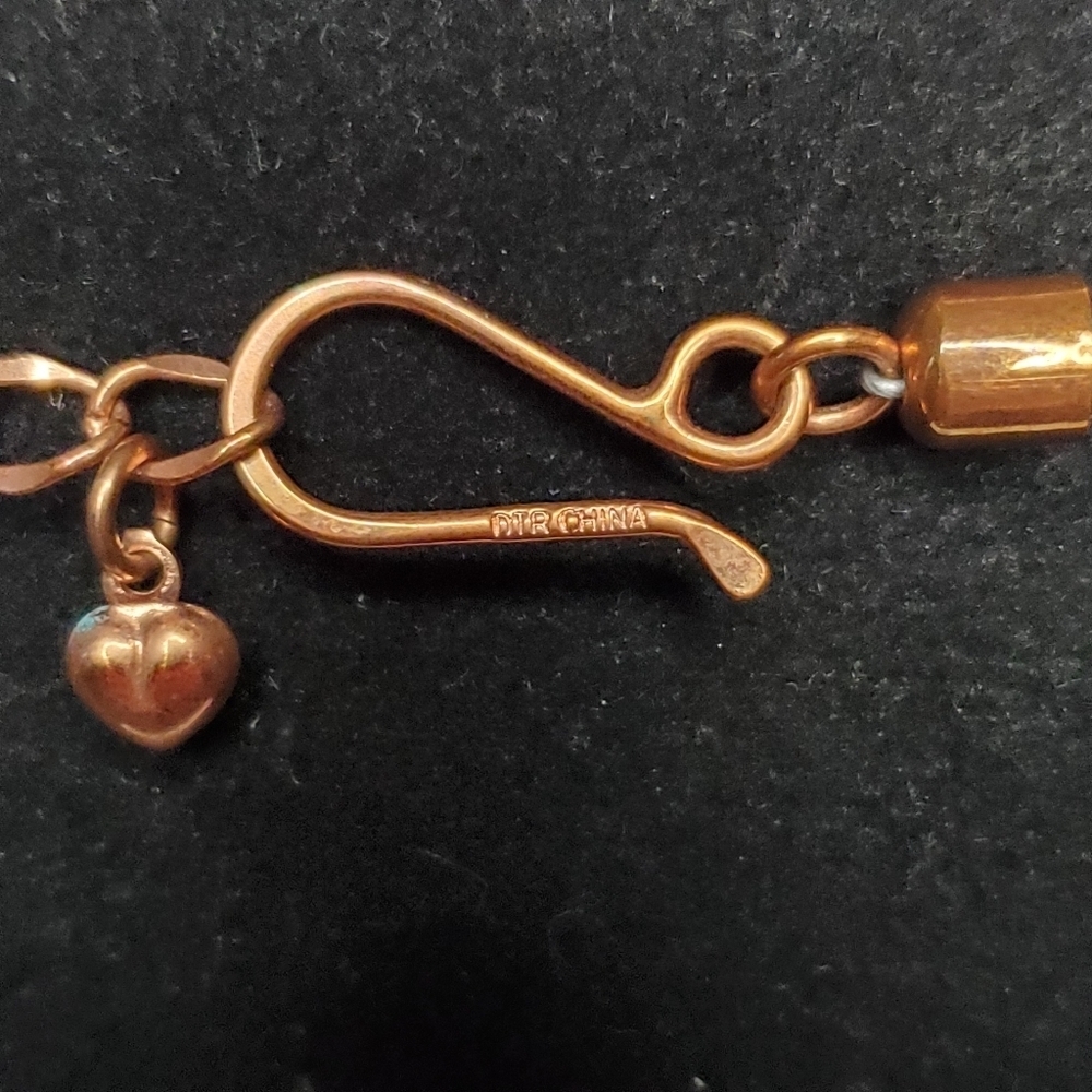 Turquoise and Copper Necklace - Picture 7 of 12